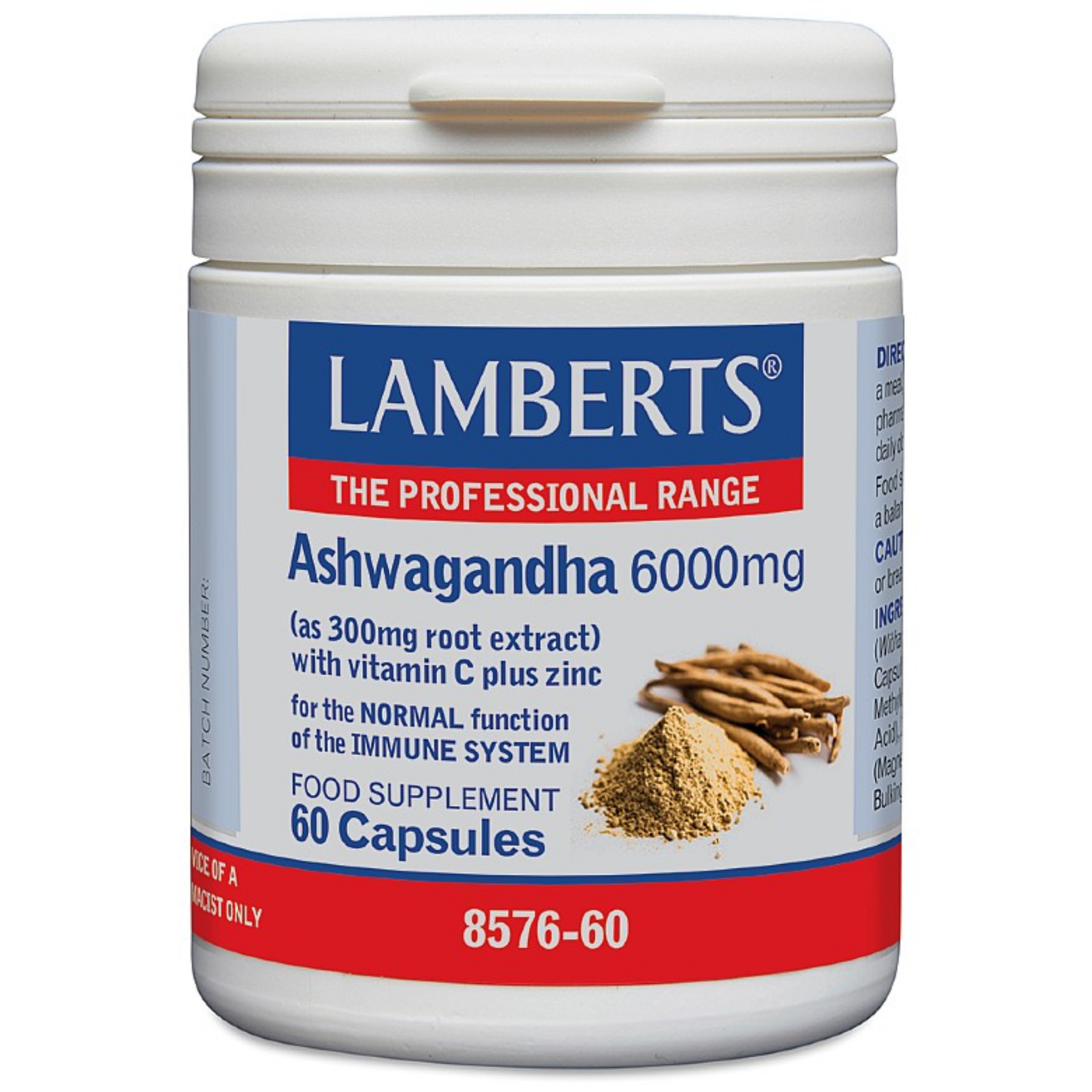 Lamberts Ashwagandha 6000mg Caps 60's